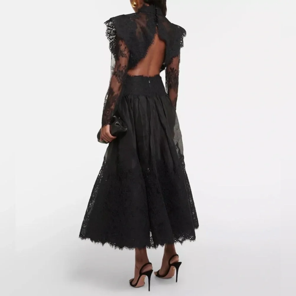 Zimmermann Runway Sensory Lace Linen and Silk Gown - Picture 6 of 16